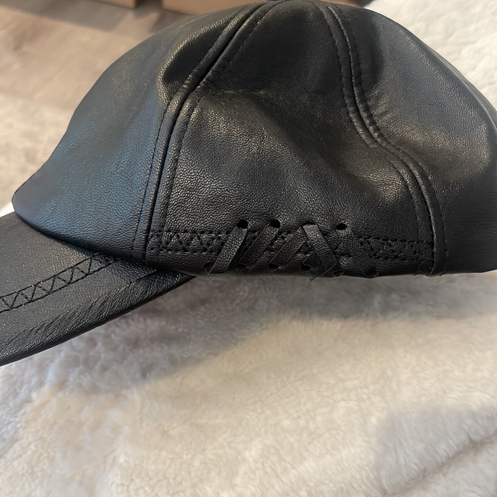 FAUX LEATHER CAP - Picture 2 of 5